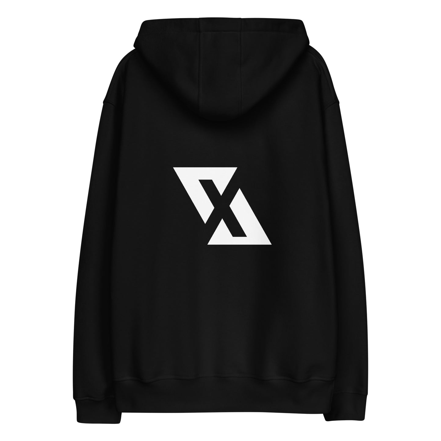 Cloud X: Embroidered Lettered Hoodie (BLACK)